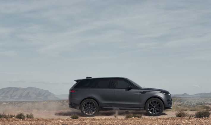 photo of a Range Rover driving in the desert