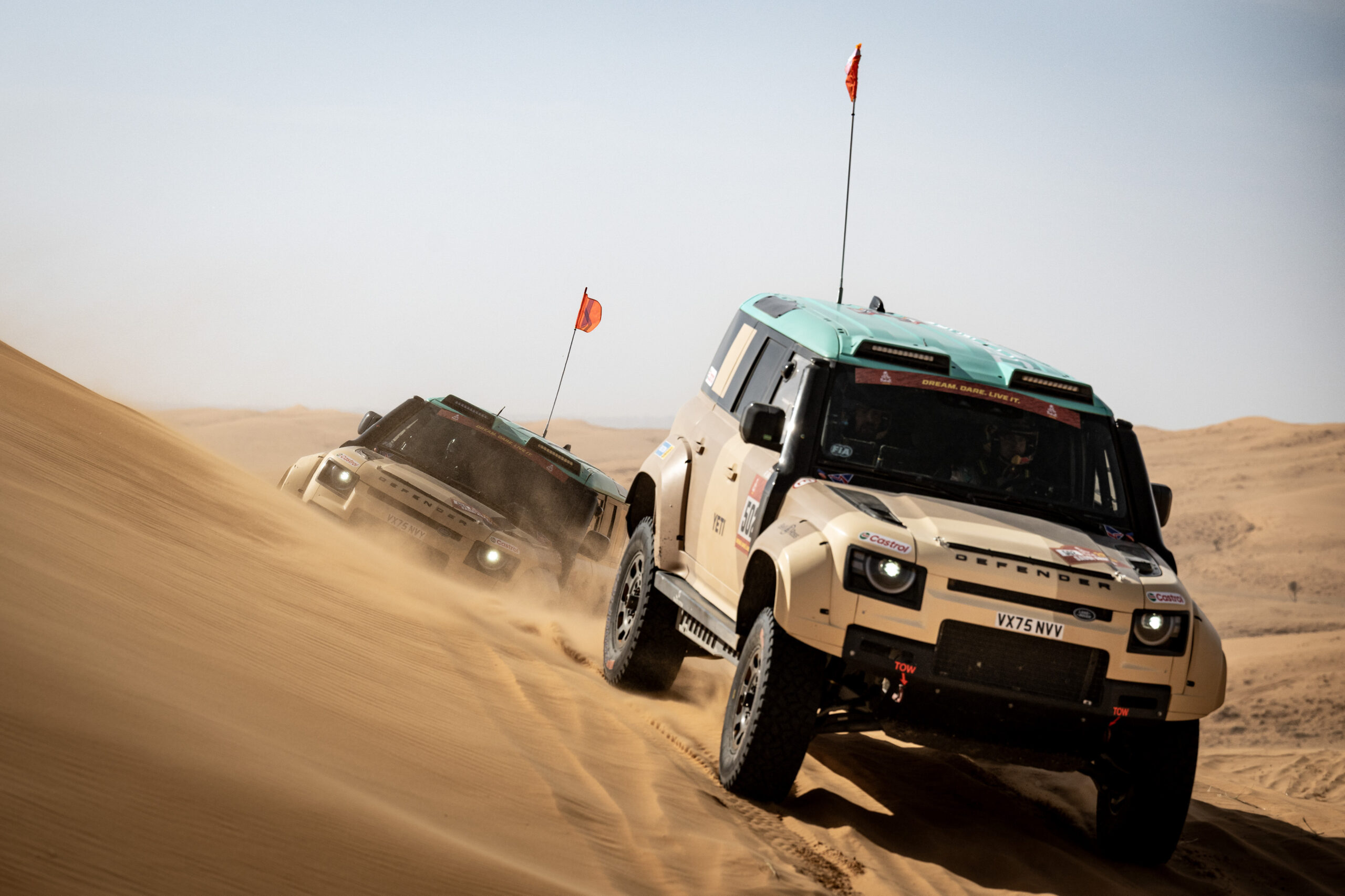 Defenders Custom Rally Defender Rally Builds on Historical Dakar Victory with Three-Car Entry ...